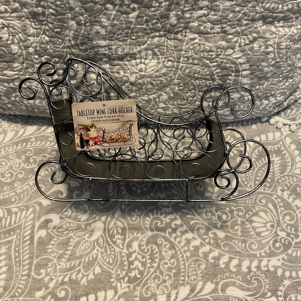 Wine Cork Holder Sleigh - Picture 2 of 11